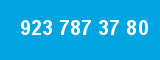 923 787 37 80 923 787 37 80